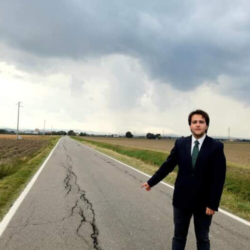 NICOLAS VACCHI (FDI): PROBLEMI DI MANTO STRADALE IN VIA GAMBELLARA, URGENTE LA MESSA IN SICUREZZA. PANIERI DORME?