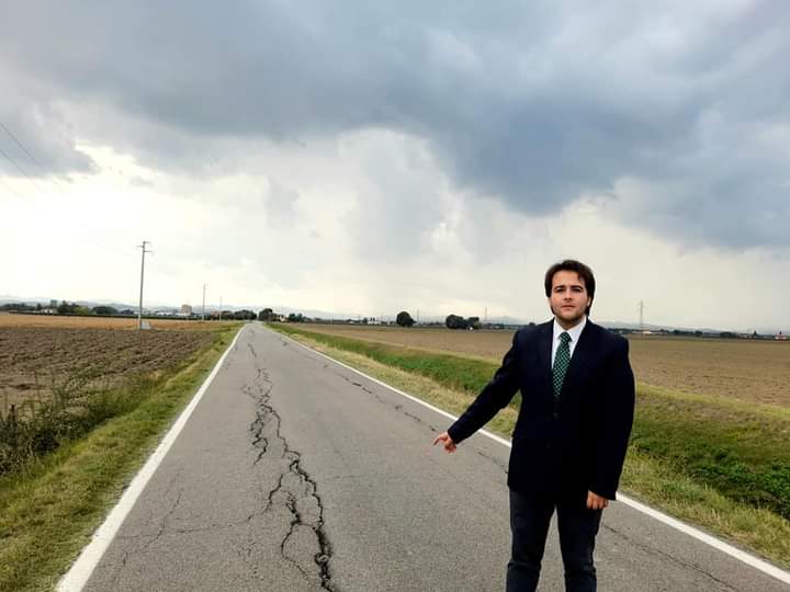 NICOLAS VACCHI (FDI): PROBLEMI DI MANTO STRADALE IN VIA GAMBELLARA, URGENTE LA MESSA IN SICUREZZA. PANIERI DORME?