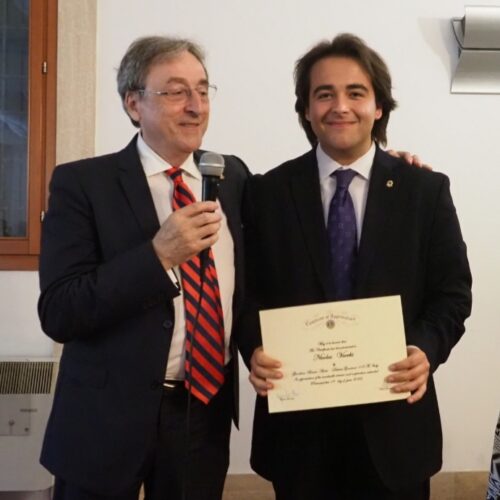 CONFERITO RICONOSCIMENTO A NICOLAS VACCHI COME MEMBRO DEL CENTRO STUDI DISTRETTUALE DEL LIONS INTERNATIONAL