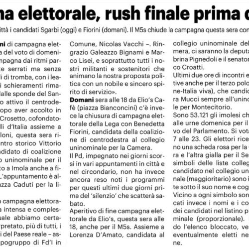 Chiusura campagna elettorale con Vittorio Sgarbi