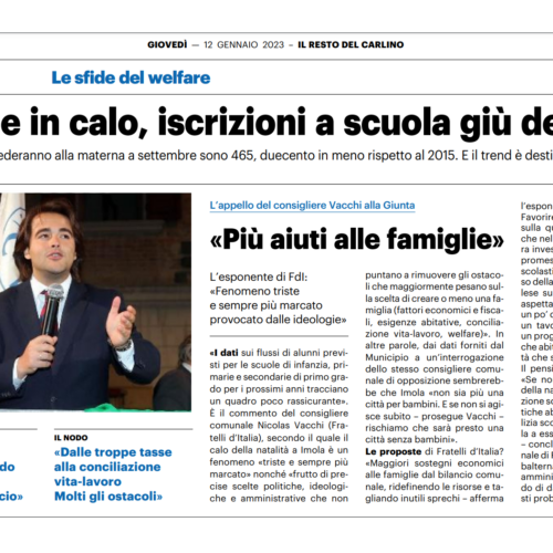 L’esponente di FdI: “Fenomeno triste e sempre più marcato provocato dalle ideologie”