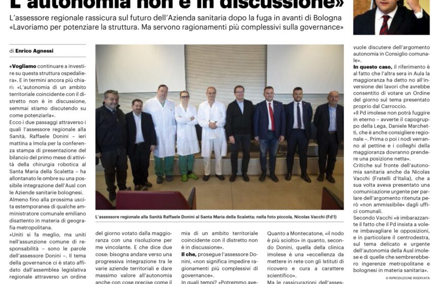 NICOLAS VACCHI (FDI): SANITÀ, IL PD BOCCIA PRIMA LA COMUNICAZIONE URGENTE DI FRATELLI D’ITALIA, POI L’INTERROGAZIONE DELLA LEGA, OGGI LA VISITA DI DONINI. LE OPPOSIZIONI SI UNISCANO PER CONVOCARE UNA COMMISSIONE URGENTE PER GARANTIRE AUTONOMIA DELLA SANITÀ IMOLESE. NICOLAS VACCHI (FDI): SANITÀ, IL PD BOCCIA PRIMA LA COMUNICAZIONE URGENTE DI FRATELLI D’ITALIA, POI L’INTERROGAZIONE DELLA LEGA, OGGI LA VISITA DI DONINI. LE OPPOSIZIONI SI UNISCANO PER CONVOCARE UNA COMMISSIONE URGENTE PER GARANTIRE AUTONOMIA DELLA SANITÀ IMOLESE.