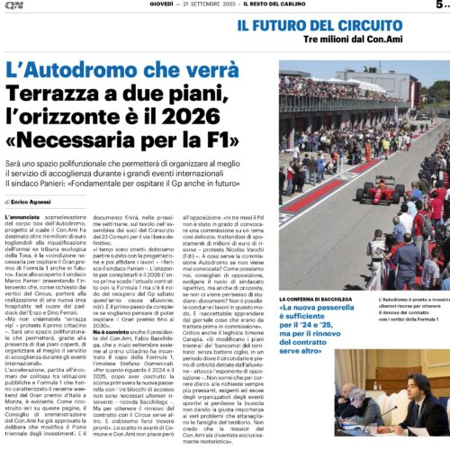 L’AUTODROMO CHE VERRA’