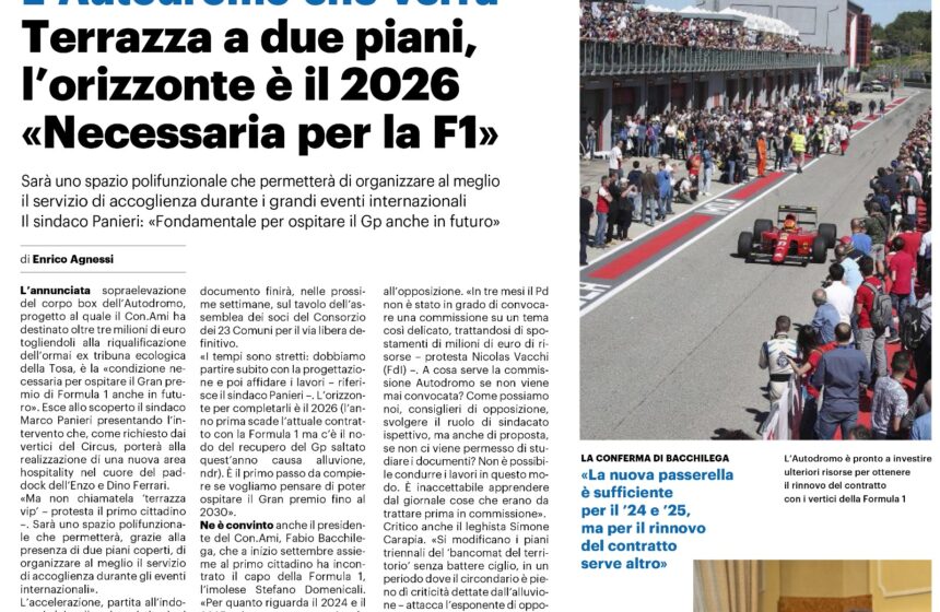 L’AUTODROMO CHE VERRA’