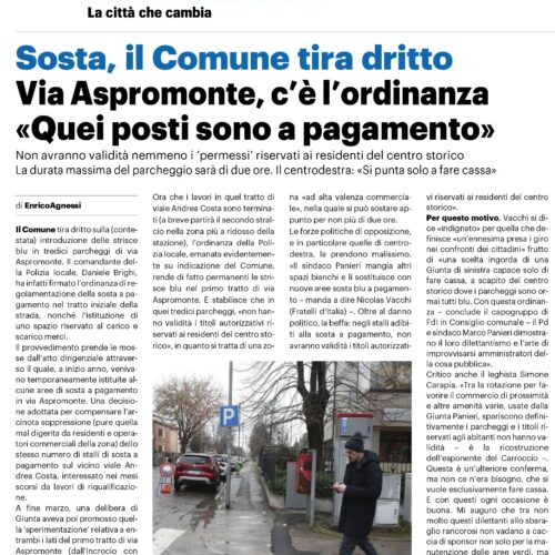 NICOLAS VACCHI FDI: SOSTA IN VIALE ANDREA COSTA, ORA È UFFICIALE LA PRESA IN GIRO POLITICA DEL PD CONTRO I CITTADINI