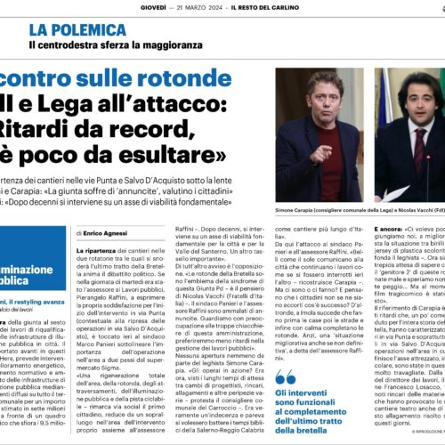 NICOLAS VACCHI (FDI): BRETELLA, RITARDI RECORD NEI CANTIERI DELLE ROTATORIE, MENO PAROLE E PIÙ FATTI